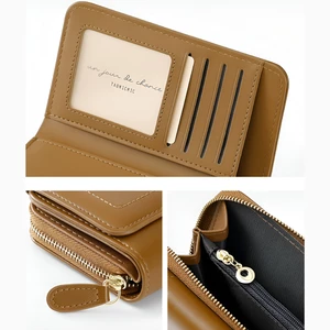 قیمت کیف پول زنانه چرمی بزرگ زیپدار تائومیک‌میک