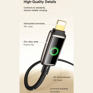 کابل انتقال دیتا و شارژ سریع آیفون