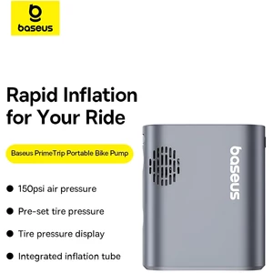 پمپ باد دوچرخه و موتور با چراغ قوه بیسوس