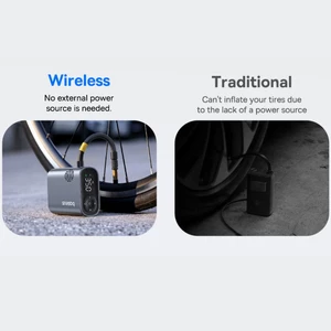 پمپ باد دوچرخه و موتور با چراغ قوه بیسوس