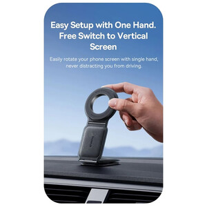 بهترین هولدر موبایل مگنتی داخل خودرو چند منظوره تاشو بیسوس