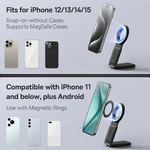 فروش هولدر موبایل مگنتی داخل خودرو چند منظوره تاشو بیسوس