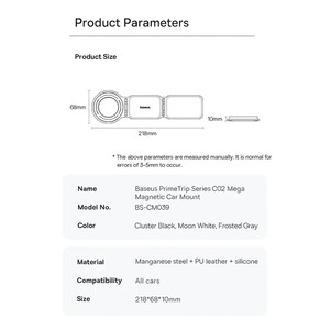 فروش هولدر موبایل مگنتی داخل خودرو چند منظوره تاشو بیسوس