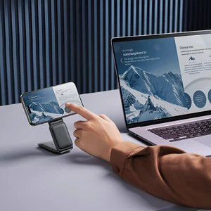 هولدر شارژر وایراس مگنتی مگ سیف چرخشی تاشو بیسوس