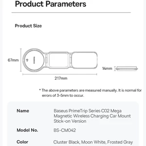 هولدر شارژر وایراس مگنتی مگ سیف چرخشی تاشو بیسوس