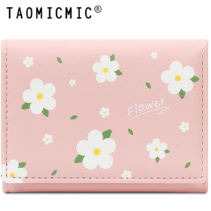 کیف پول صورتی زنانه تائومیک میک