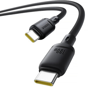 کابل سوپر فست شارژ تایپ‌سی به تایپ‌سی 100 وات یک متری بیسوس P10377704113-00