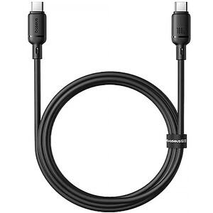 قیمت کابل سوپر فست شارژ تایپ‌سی به تایپ‌سی 100 وات یک متری بیسوس