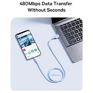 کابل سوپر فست شارژ تایپ‌سی به تایپ‌سی 100 وات یک متری بیسوس