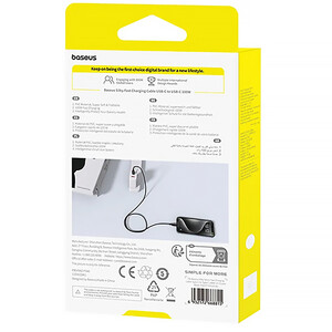 کابل سوپر فست شارژ تایپ‌سی به تایپ‌سی 100 وات یک متری بیسوس