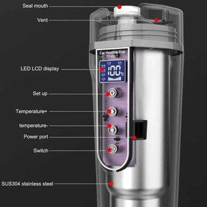 لیوان حرارتی برقی هوشمند خودرو