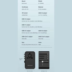 کلگی شارژر و مبدل جهانی راک