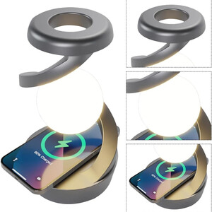 قیمت چراغ خواب طرح کره چرخشی و شارژ وایرلس