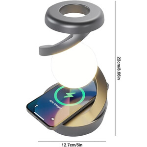 فروش چراغ خواب طرح کره چرخشی و شارژ وایرلس