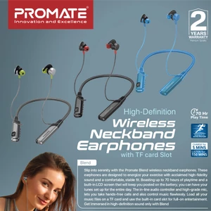 هندزفری ورزشی دیجیتالی رم خور دور گردنی پرومیت