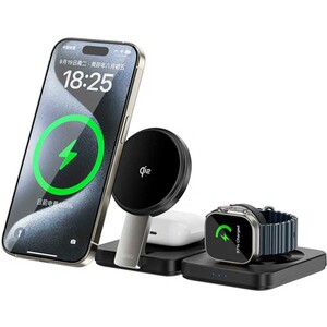 شارژر بی‌سیم گوشی آیفون، اپل‌واچ و ایرپاد تاشوی Qi2.0 ویوو