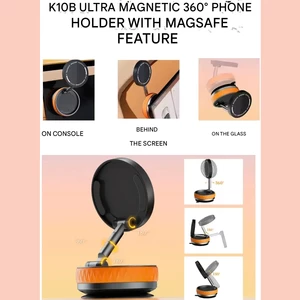 پایه نگهدارنده مغناطیسی داخل ماشین و لپ تاپ