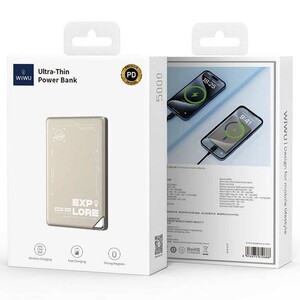 پاوربانک مگ‌سیف 5000 میلی‌آمپر 15 وات و تایپ سی 20 وات ویوو Wi-P019