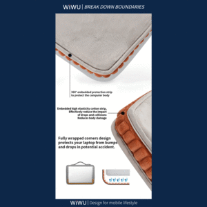 طراحی ضد ضربه کیف لپ‌تاپ