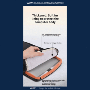 نمای داخلی خزدار کیف لپ تاپ ویوو