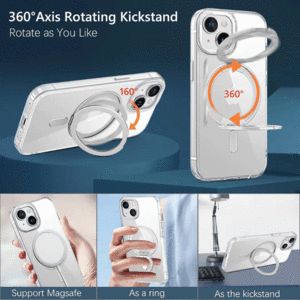 قاب گوشی با حلقه مغناطیسی برای نگهداری آسان