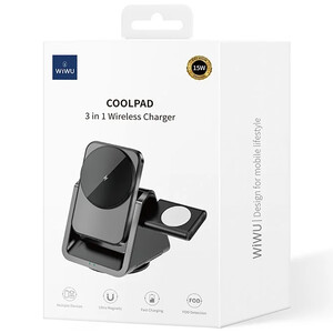 فروش شارژر بی سیم رومیزی 15 وات سه کاره ویوو