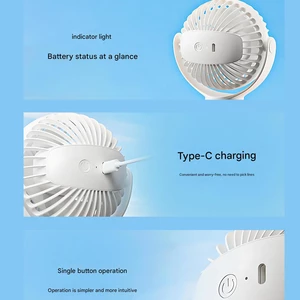 پنکه شارژی رومیزی، دستی و آویز قابل چرخش کوالیتل