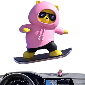 فروش دکوری خودرو خرس اسکیت سوار