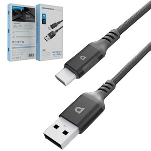 کابل شارژ و انتقال داده یو‌اس‌بی به تایپ سی 20 وات 1.2 متری پاورولوژی Powerology PCAB022GY