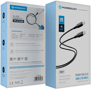 قیمت کابل شارژ دو سر تایپ سی پاورولوژی