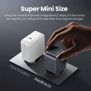 کیفیت شارژر دیواری 65 وات Nexode Pro سه پورت یوگرین همراه با کابل 5 آمپر تایپ سی