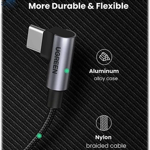 بهترین کابل شارژ سریع تایپ سی به تایپ سی 100 واتی 1 متری یوگرین