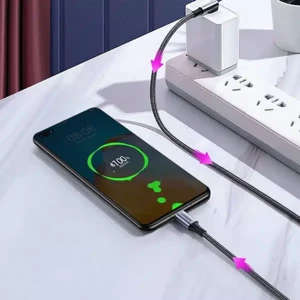 فروش کابل شارژ سریع تایپ سی به تایپ سی 100 واتی 1 متری یوگرین