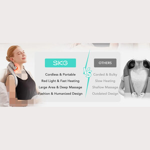 بهترین ماساژور  شانه حرارتی قابل حمل اس کا جی