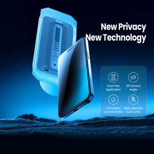 گلس حریم شخصی آیفون 17 پرو نیلکین همراه با کیت نصب