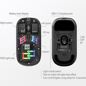خرید ماوس وایرلس شفاف ارلدام