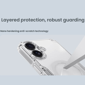 قاب مگنتی شفاف گوشی آیفون 17 نیلکین با کیفیت