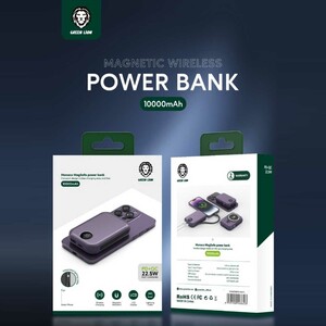 پاوربانک 10000 وایرلس 15 وات، تایپ‌سی و یو اس بی گرین‌لاین