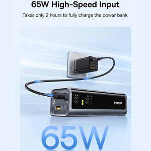 قیمت پاوربانک فست‌شارژ  145 وات به همراه کابل تایپ سی بیسوس