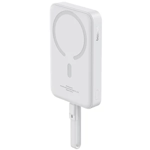 شارژر همراه بی سیم مگ سیف فست شارژ بیسوس با کابل متصل تایپ سی