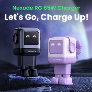 شارژر دیواری USB و تایپ‌سی 65 وات گرین