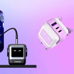 شارژر دیواری USB و تایپ‌سی 65 وات گرین