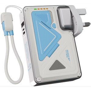 شارژر همراه فست‌شارژ سفید پاورولوژی