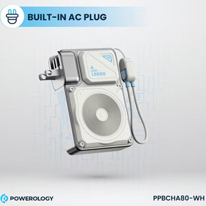 خرید پاوربانک و شارژر دیواری  سفید پاورولوژی