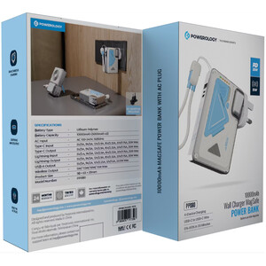 قیمت پاوربانک و شارژر دیواری  سفید پاورولوژی