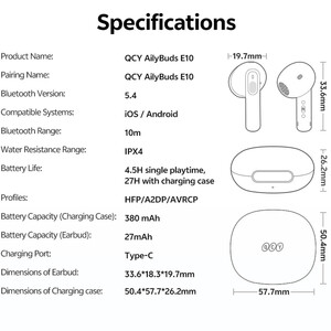 خرید هندزفری بی‌سیم 5.4 کیو سی وای
