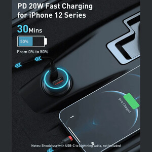 شارژر فندکی فست شارژ ماشین بیسوس