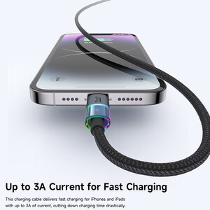 قیمت سیم شارژ سریع  لایتنینگ هفت رنگ مک‌دودو