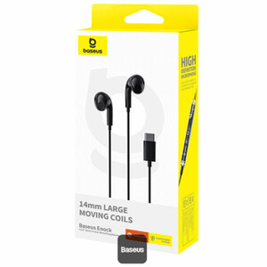 هندزفری سیمی  مشکی تایپ سی  بیسوس