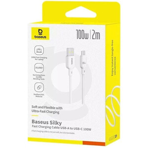 قیمت کابل شارژ سریع یو‌اس‌بی به تایپ‌سی 100 وات دو متری بیسوس